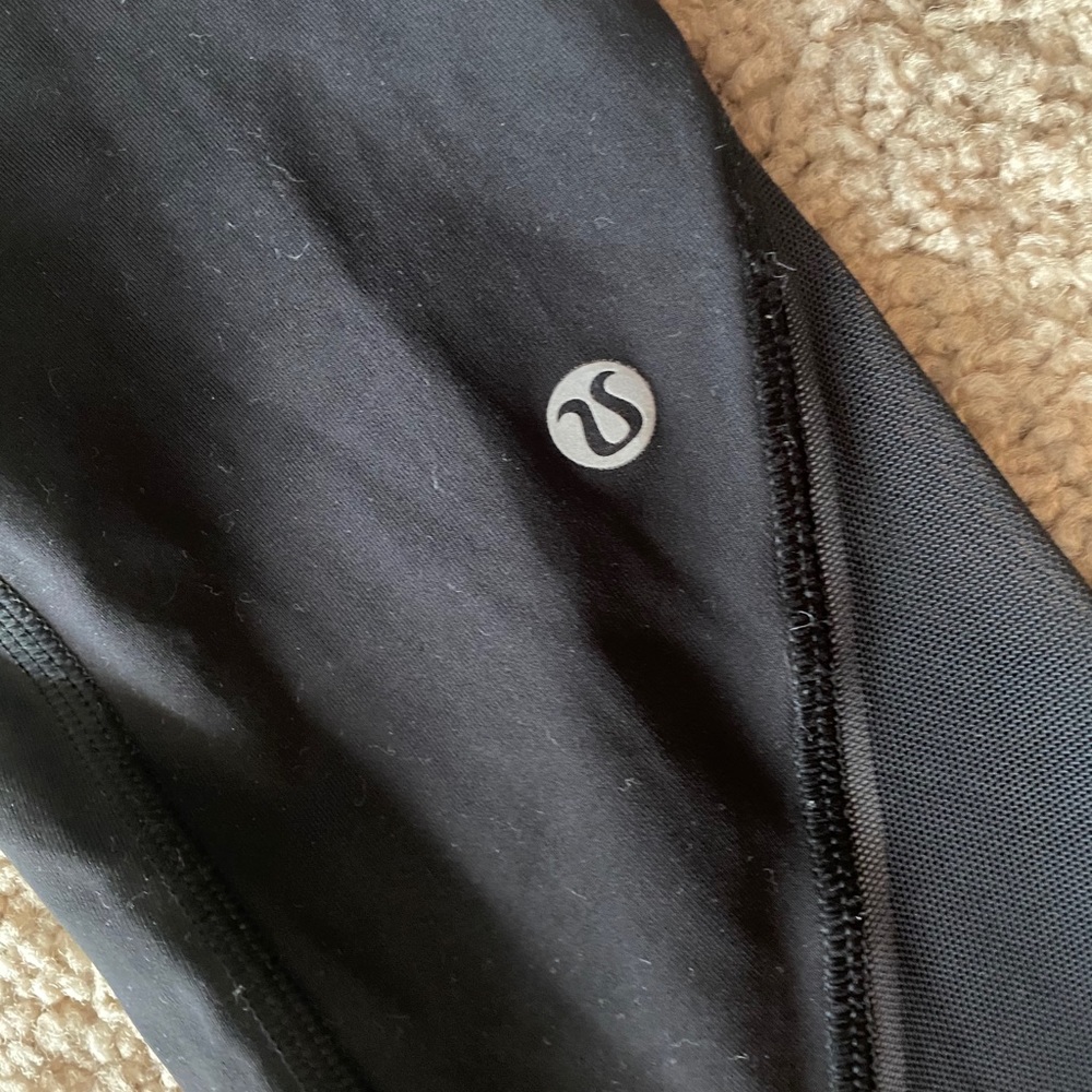 Lululemon Leggings Black Mesh